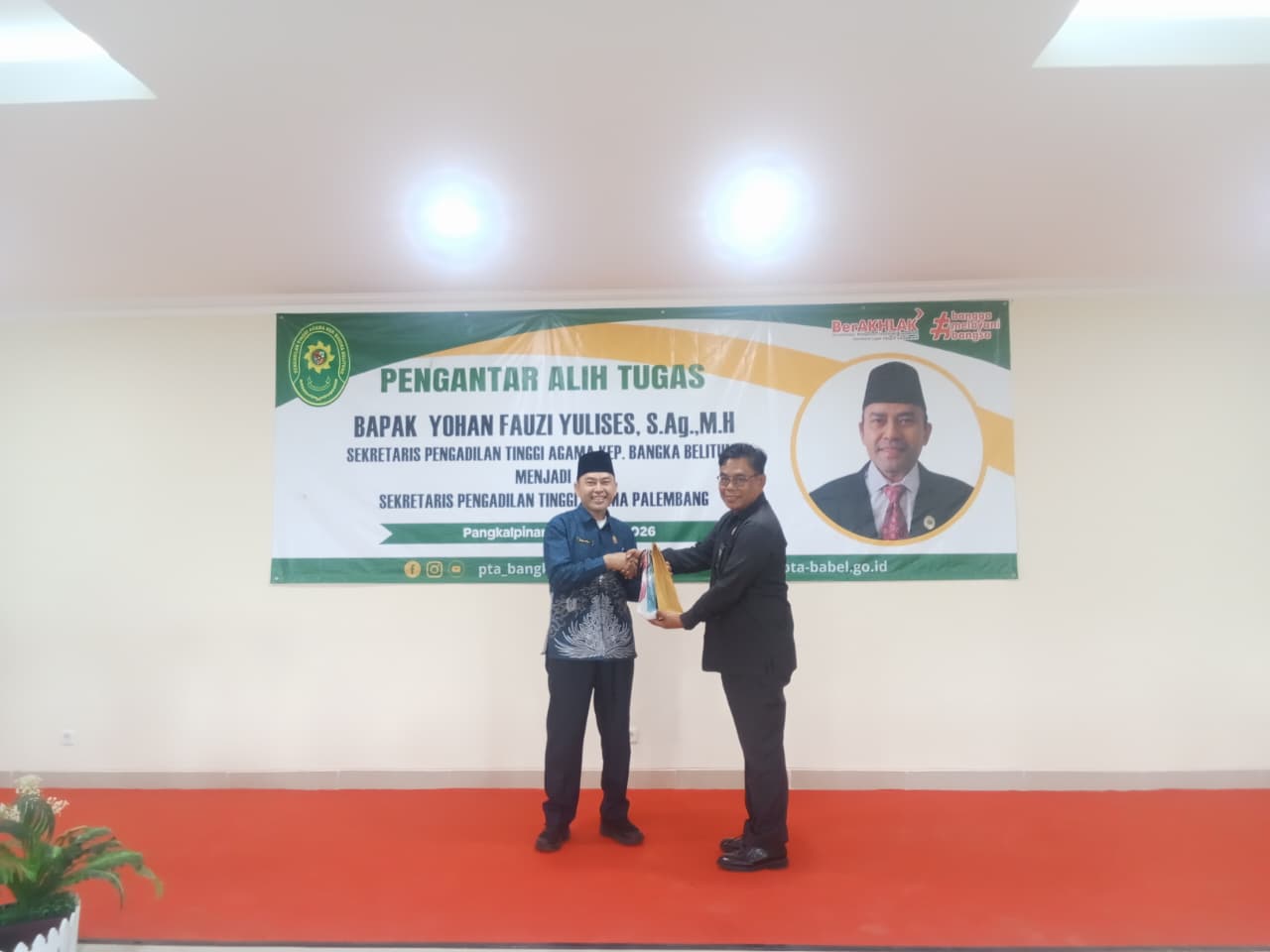 sambutan penyerahan pak herman