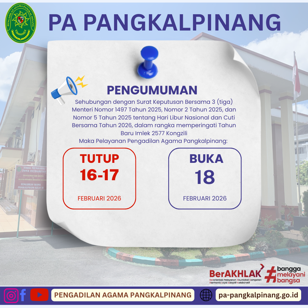 Biru dan Putih Sederhana Pengumuman Tutup Rumah Sakit Instagram Post